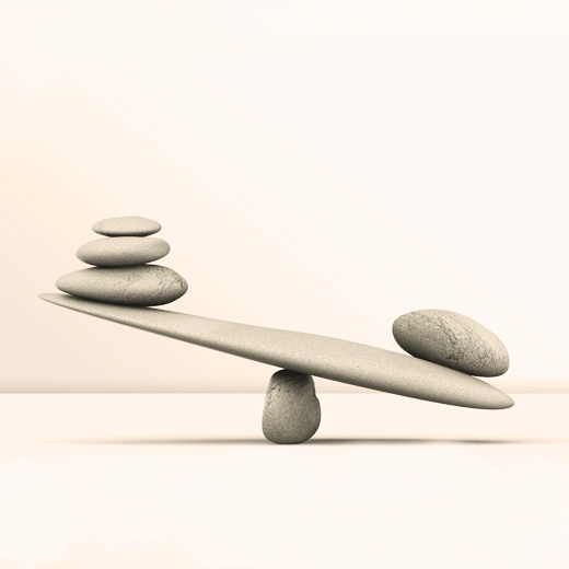 Balancing stones: A metaphor